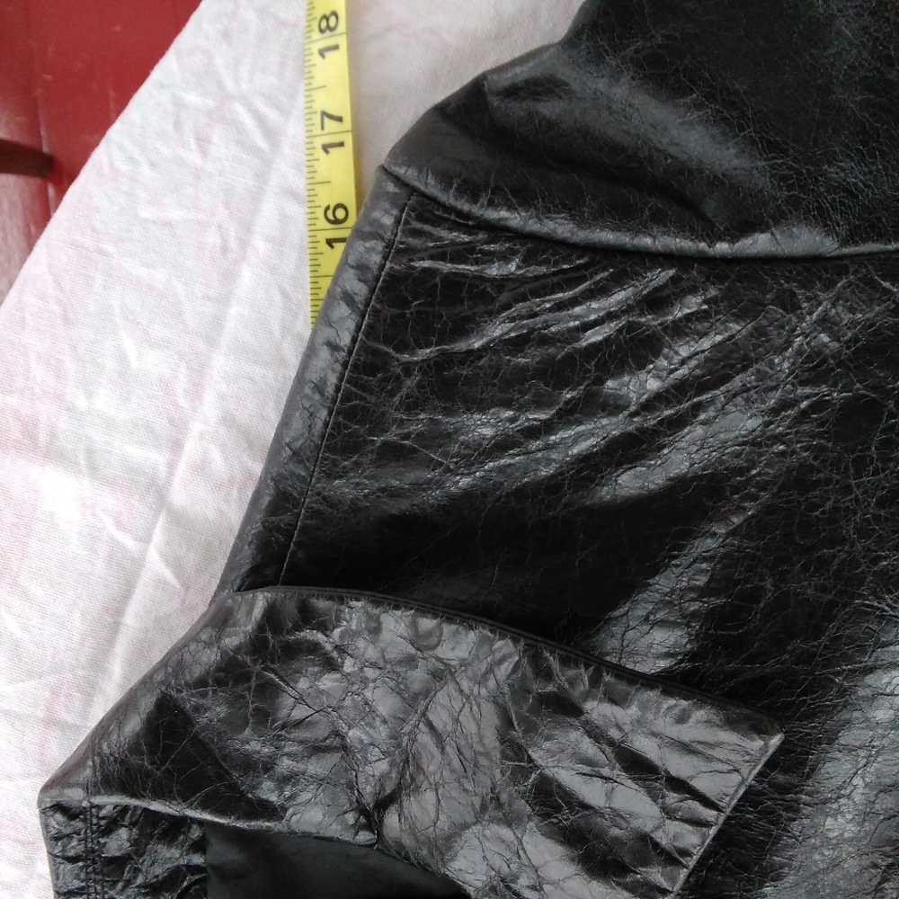 Vintage Genuine Leather Euro-Style Moto Jacket - Picture 12 of 16